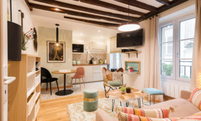 PEACEFULL RETRO-STYLE RETREAT IN THE HEART OF MARAIS 2/3 P